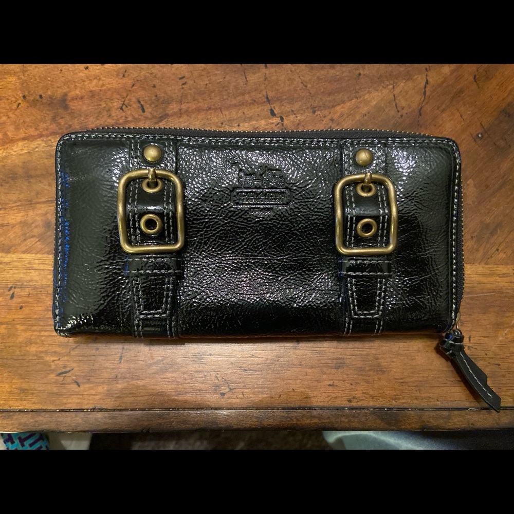 Coach Zoe wallet with buckles